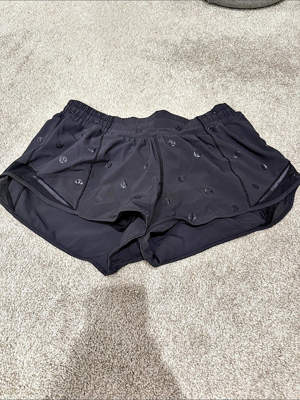 lululemon Speed Up Short *2.5" Foil Athletic Shorts Black Size 8